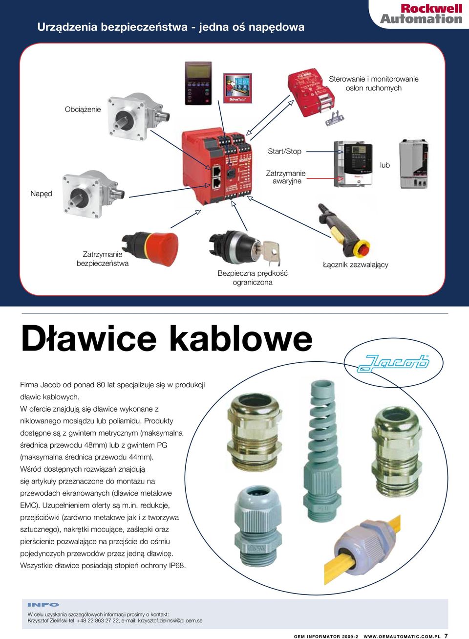 Produkty dostępne są z gwintem metrycznym (maksymalna średnica przewodu 48mm) lub z gwintem PG (maksymalna średnica przewodu 44mm).