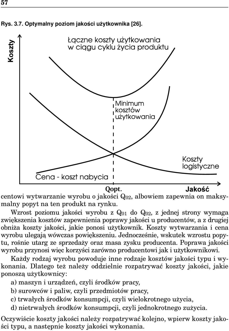 Koszty wytwarzania i cena wyrobu ulegaja wówczas powiększeniu. Jednocześnie, wskutek wzrostu popytu, rośnie utarg ze sprzedaży oraz masa zysku producenta.