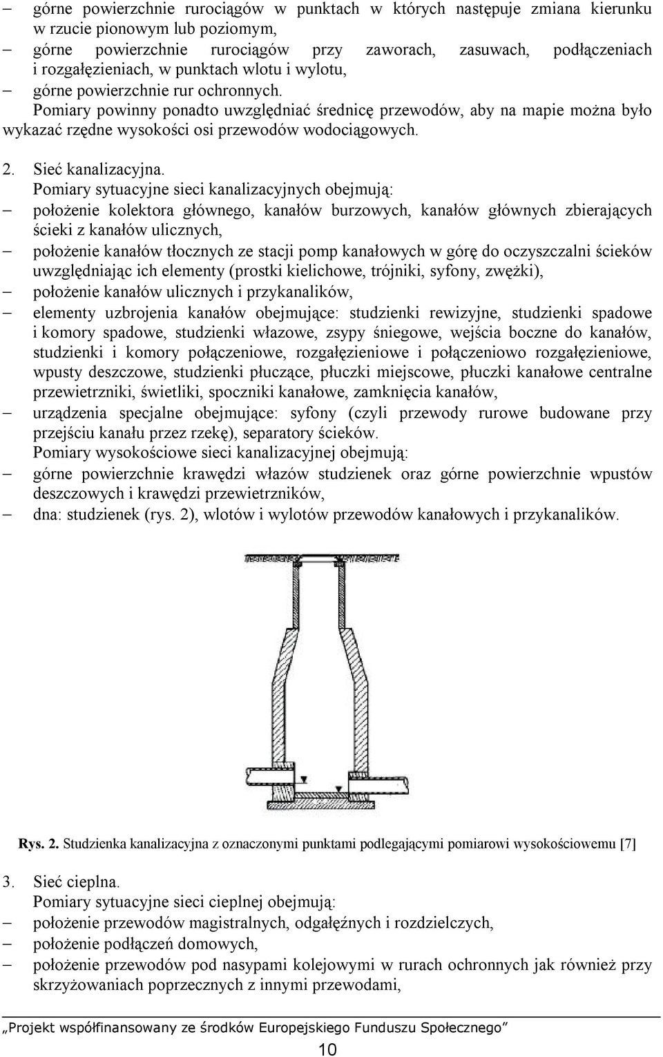 Sieć kanalizacyjna.