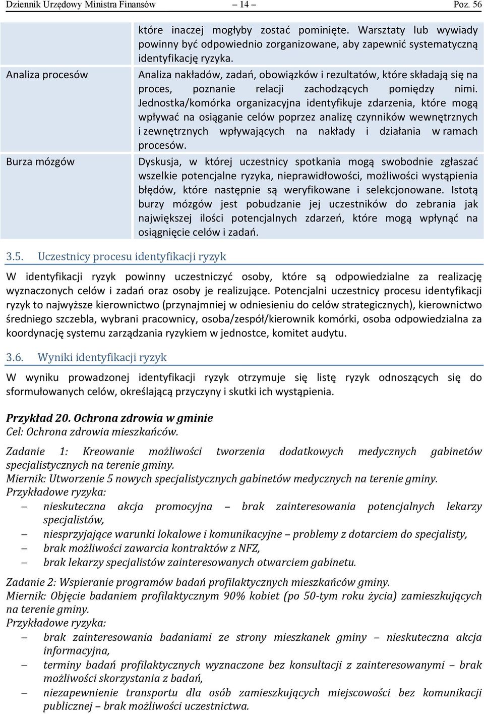 Analiza nakładów, zadań, obowiązków i rezultatów, które składają się na proces, poznanie relacji zachodzących pomiędzy nimi.