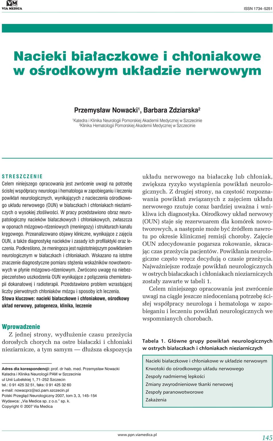 leczeniu powikłań neurologicznych, wynikających z nacieczenia ośrodkowego układu nerwowego (OUN) w białaczkach i chłoniakach nieziarniczych o wysokiej złośliwości.