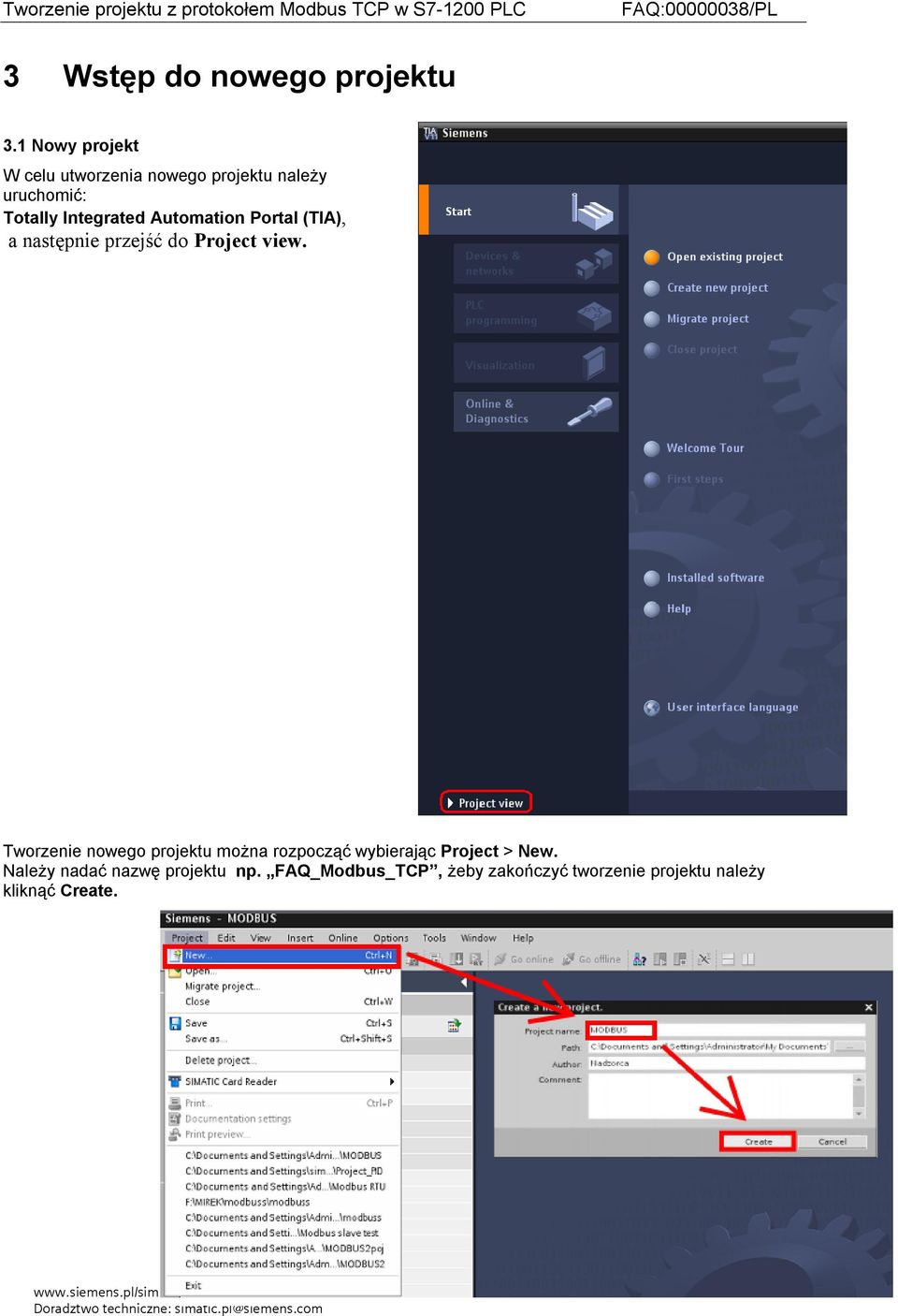 Automation Portal (TIA), a następnie przejść do Project view.