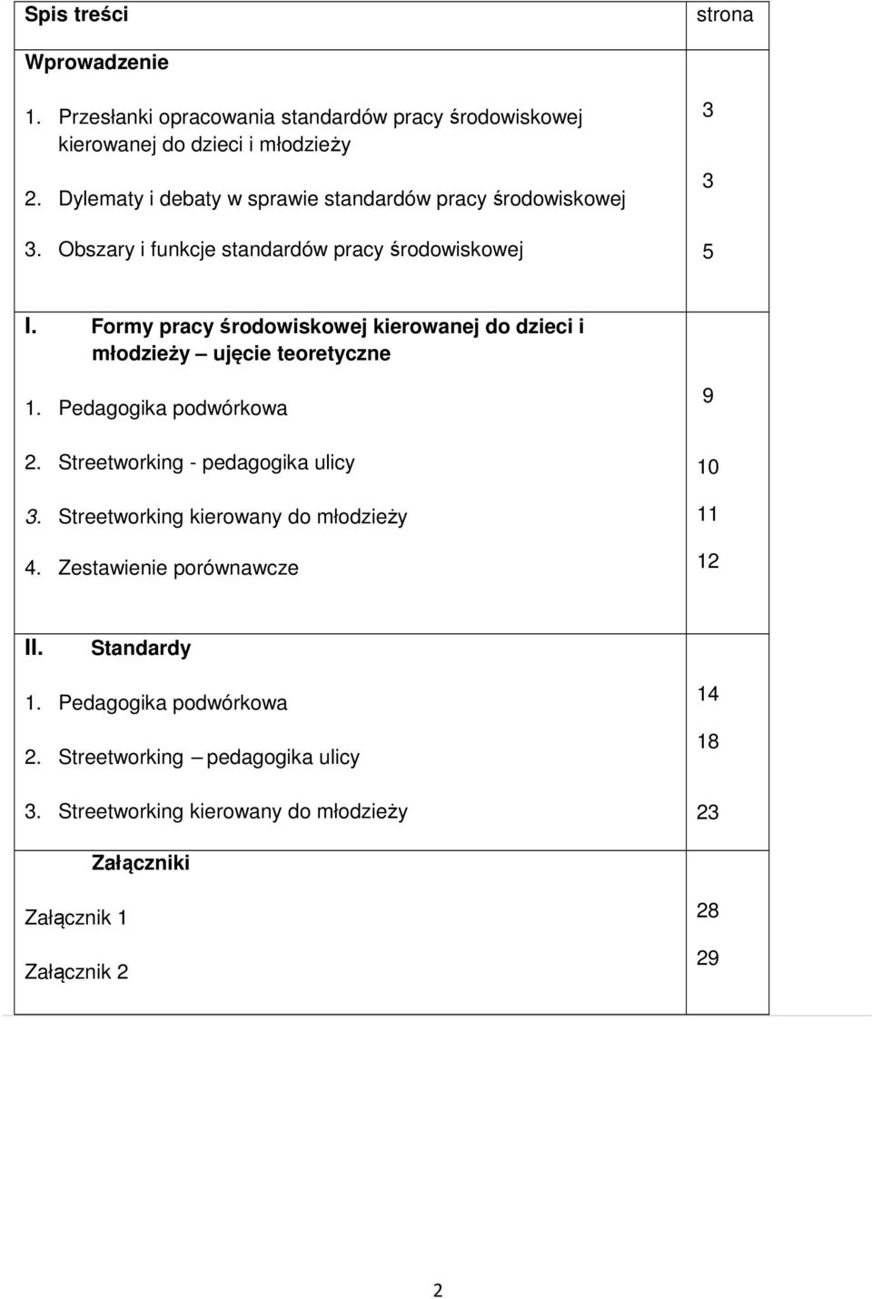 Formy pracy środowiskowej kierowanej do dzieci i młodzieży ujęcie teoretyczne 1. Pedagogika podwórkowa 2. Streetworking - pedagogika ulicy 3.