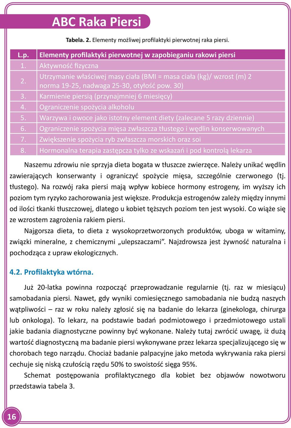 Warzywa i owoce jako istotny element diety (zalecane 5 razy dziennie) 6. Ograniczenie spożycia mięsa zwłaszcza tłustego i wędlin konserwowanych 7.