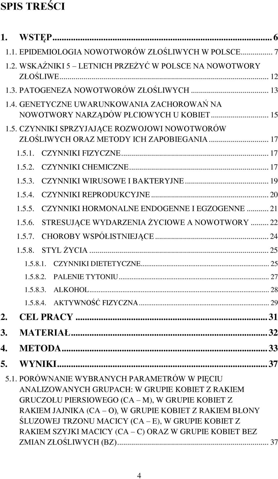 .. 17 1.5.2. CZYNNIKI CHEMICZNE... 17 1.5.3. CZYNNIKI WIRUSOWE I BAKTERYJNE... 19 1.5.4. CZYNNIKI REPRODUKCYJNE... 20 1.5.5. CZYNNIKI HORMONALNE ENDOGENNE I EGZOGENNE... 21 1.5.6.