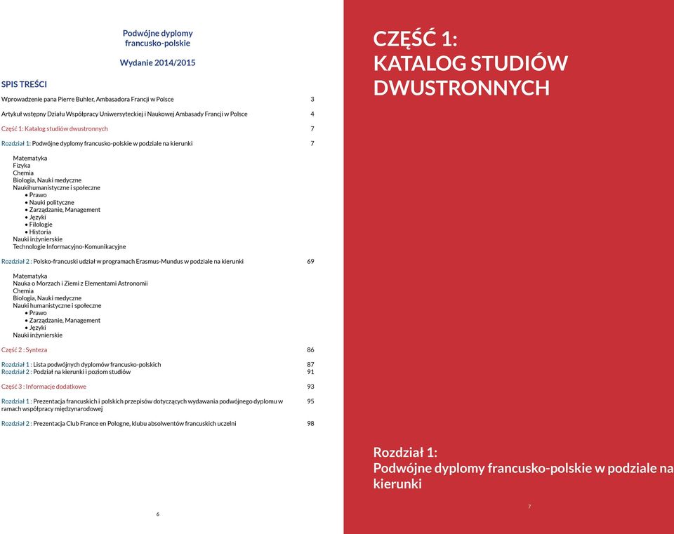 Nauki polityczne Języki Filologie Historia Nauki inżynierskie Technologie Informacyjno-Komunikacyjne Rozdział 2 : Polsko-francuski udział w programach Erasmus-Mundus w podziale na kierunki Matematyka