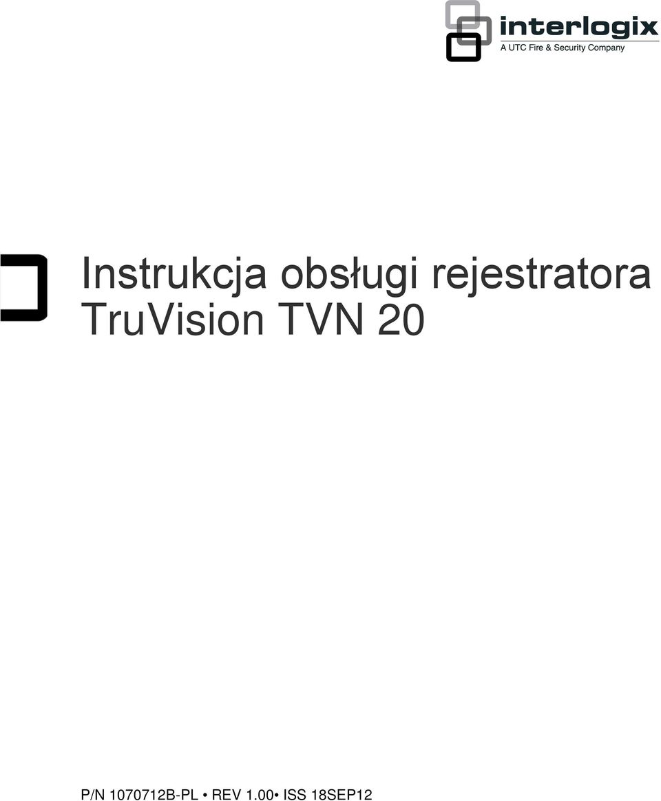 TruVision TVN 20 P/N