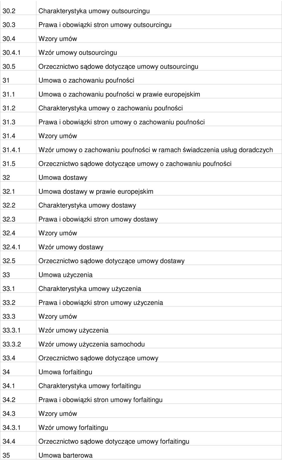 3 Prawa i obowiązki stron umowy o zachowaniu poufności 31.4 Wzory umów 31.4.1 Wzór umowy o zachowaniu poufności w ramach świadczenia usług doradczych 31.