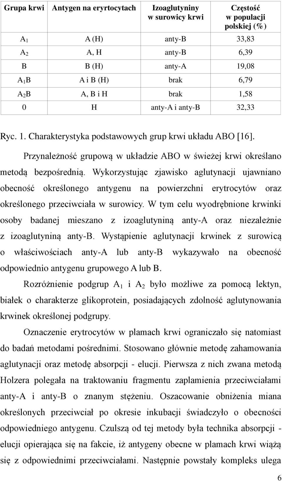 Wykorzystując zjawisko aglutynacji ujawniano obecność określonego antygenu na powierzchni erytrocytów oraz określonego przeciwciała w surowicy.