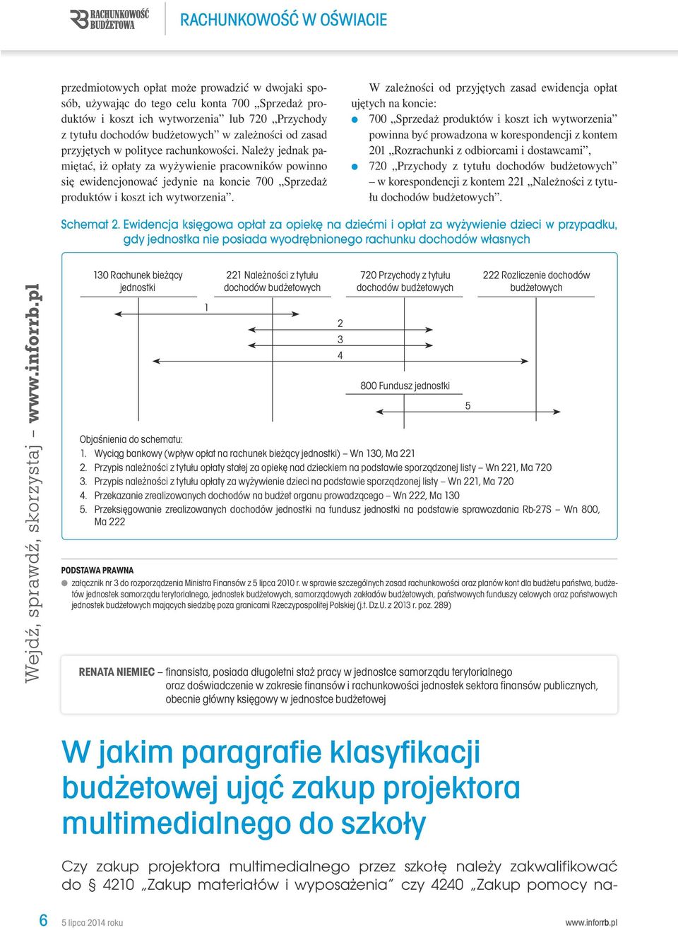 W zależności od przyjętych zasad ewidencja opłat ujętych na koncie: 700 Sprzedaż produktów i koszt ich wytworzenia powinna być prowadzona w korespondencji z kontem 201 Rozrachunki z odbiorcami i