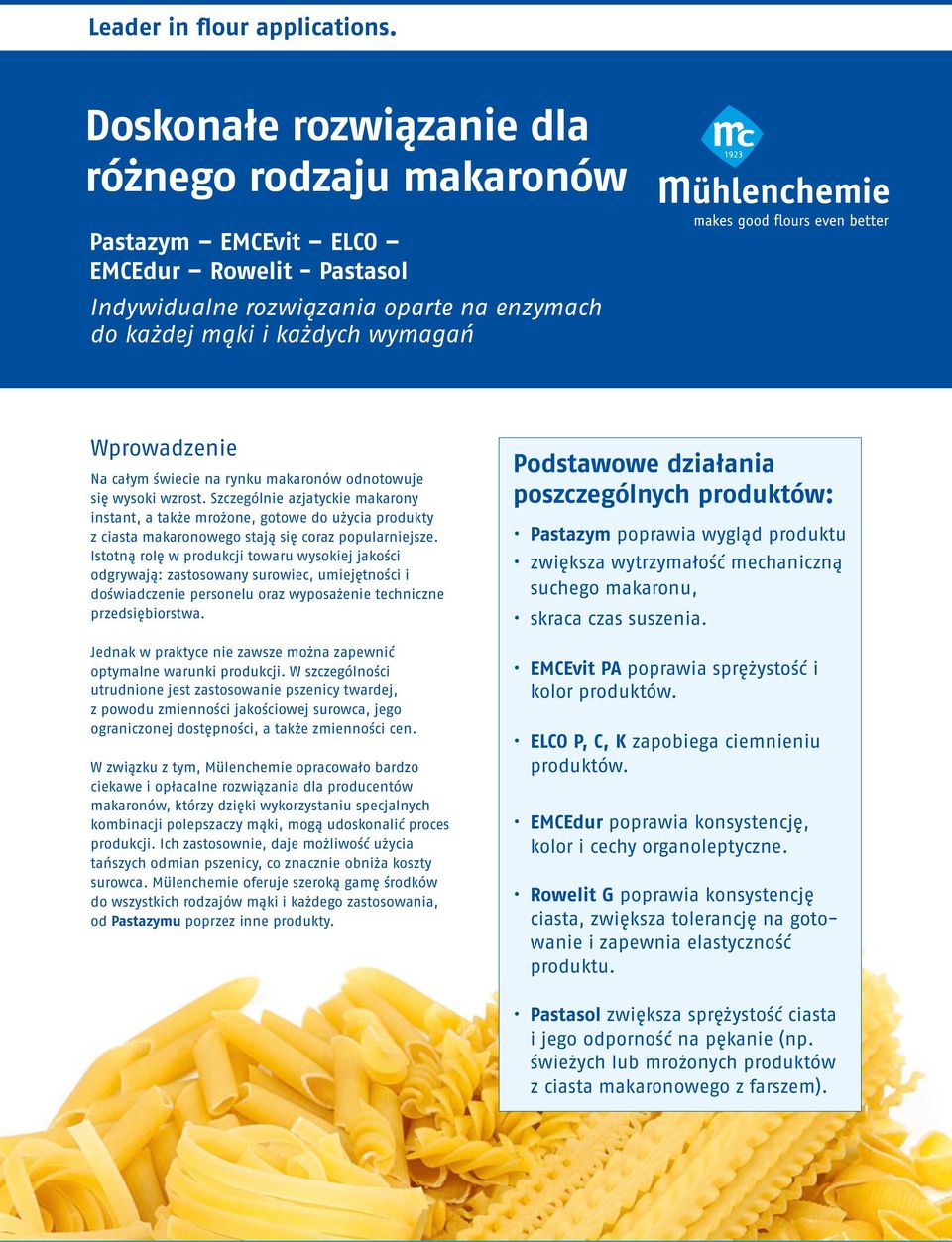 na rynku makaronów odnotowuje się wysoki wzrost. Szczególnie azjatyckie makarony instant, a także mrożone, gotowe do użycia produkty z ciasta makaronowego stają się coraz popularniejsze.