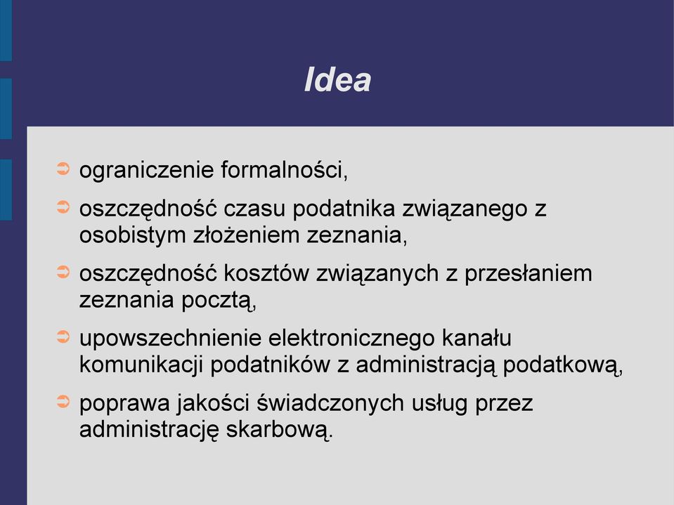 zeznania pocztą, upowszechnienie elektronicznego kanału komunikacji podatników