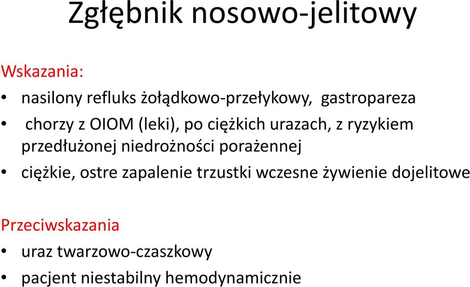 przedłużonej niedrożności porażennej ciężkie, ostre zapalenie trzustki wczesne