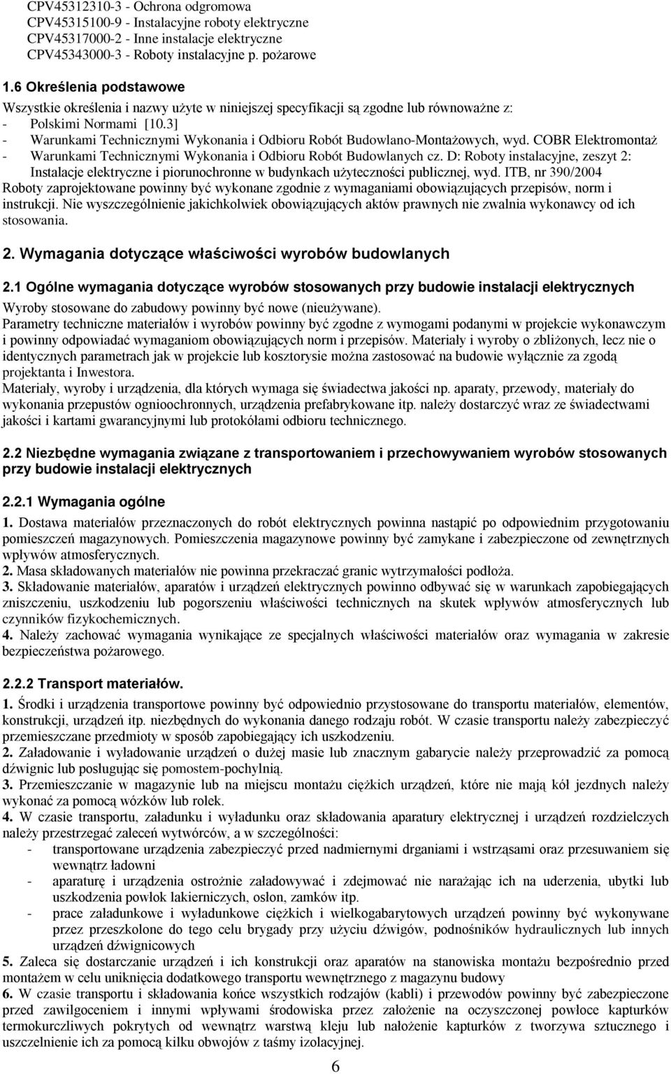 3] - Warunkami Technicznymi Wykonania i Odbioru Robót Budowlano-Montażowych, wyd. COBR Elektromontaż - Warunkami Technicznymi Wykonania i Odbioru Robót Budowlanych cz.