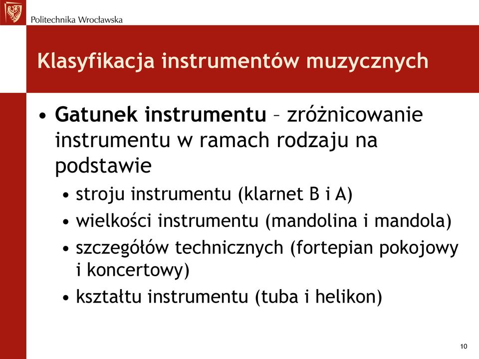 i A) wielkości instrumentu (mandolina i mandola) szczegółów technicznych