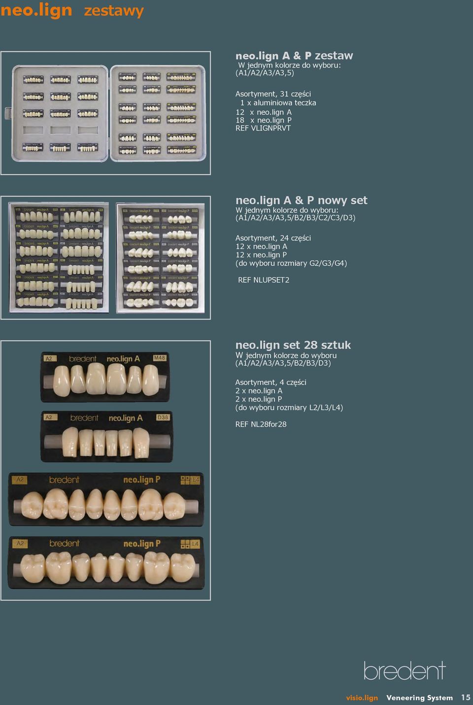 lign A & P nowy set W jednym kolorze do wyboru: (A1/A2/A3/A3,5/B2/B3/C2/C3/D3) Asortyment, 24 części 12 x neo.lign A 12 x neo.