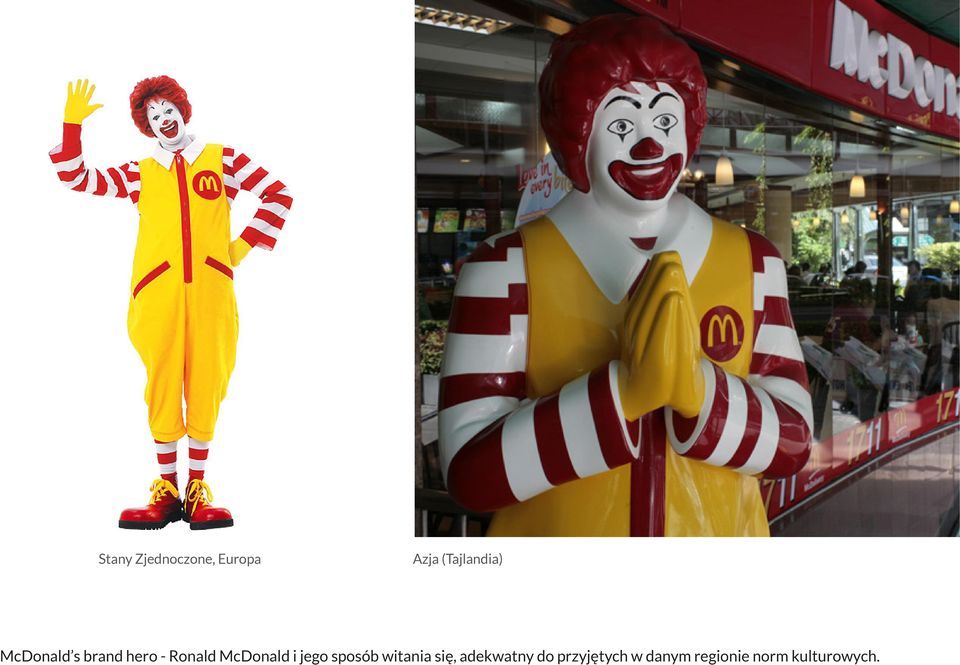 Ronald McDonald i jego sposób witania