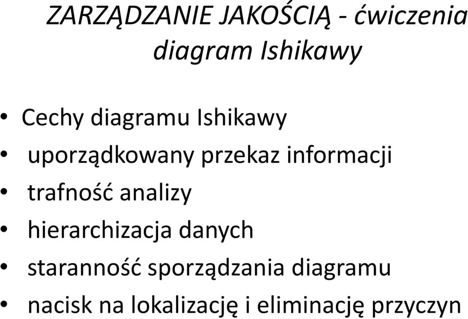 hierarchizacja danych staranność