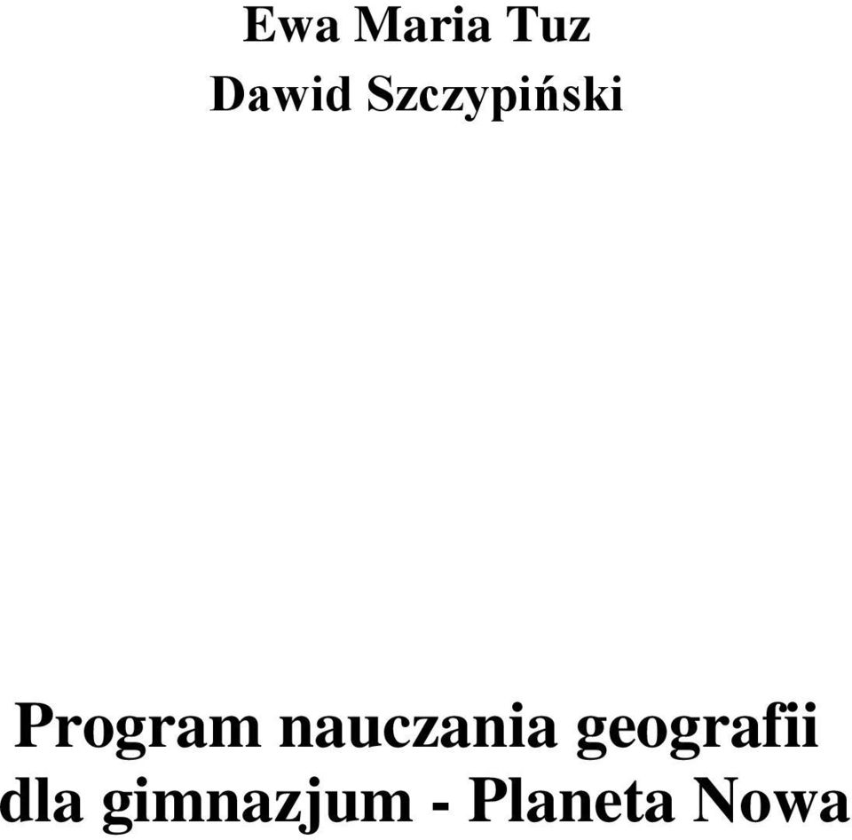 nauczania geografii