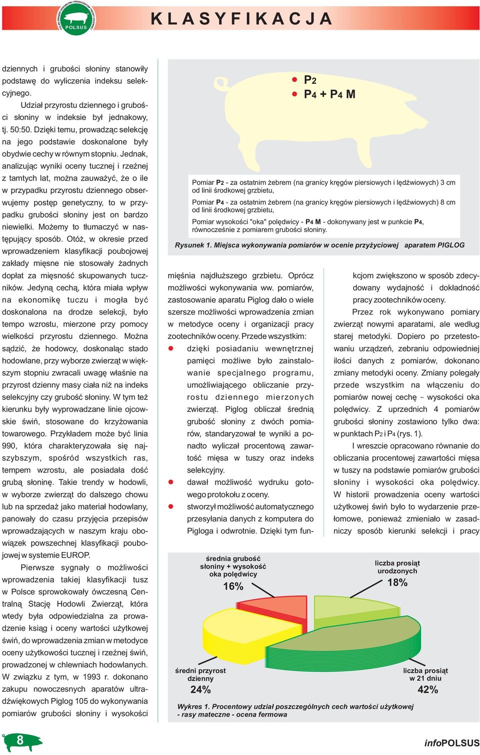 Jednak, analizując wyniki oceny tucznej i rzeźnej z tamtych lat, można zauważyć, że o ile w przypadku przyrostu dziennego obserwujemy postęp genetyczny, to w przypadku grubości słoniny jest on bardzo