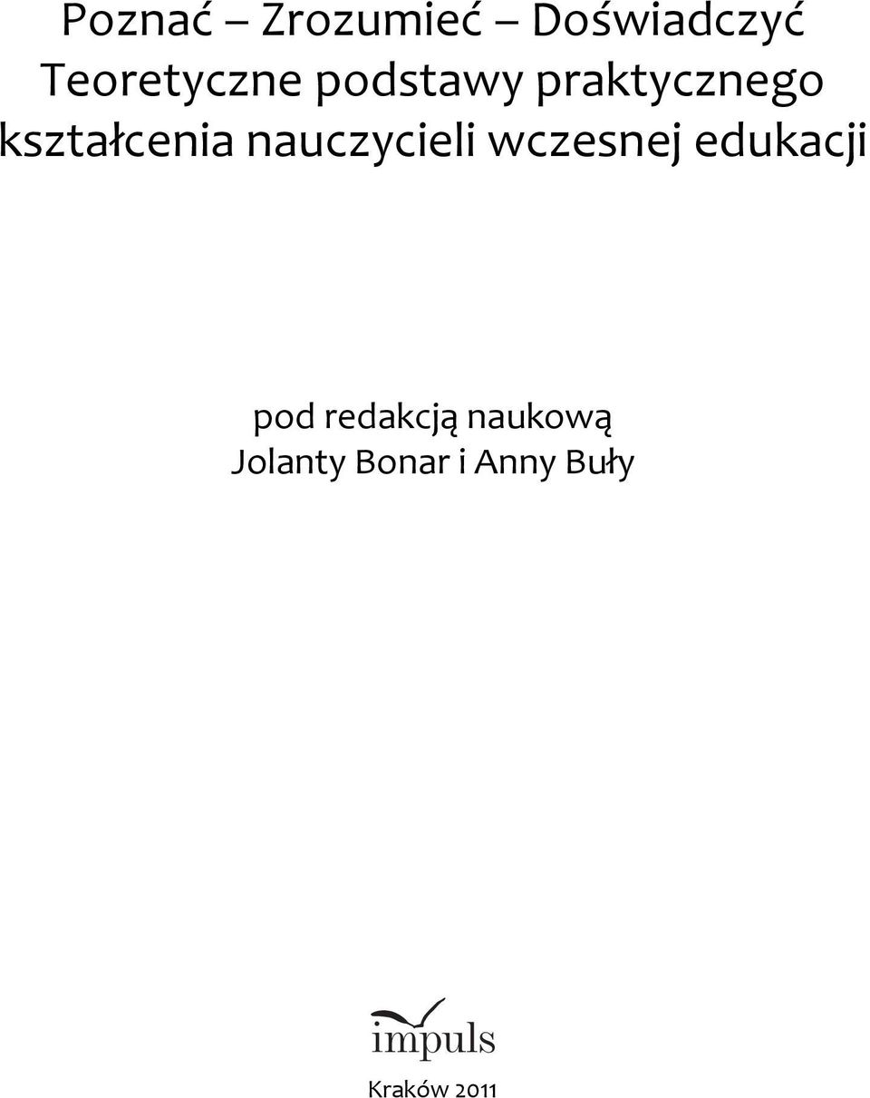 nauczycieli wczesnej edukacji pod