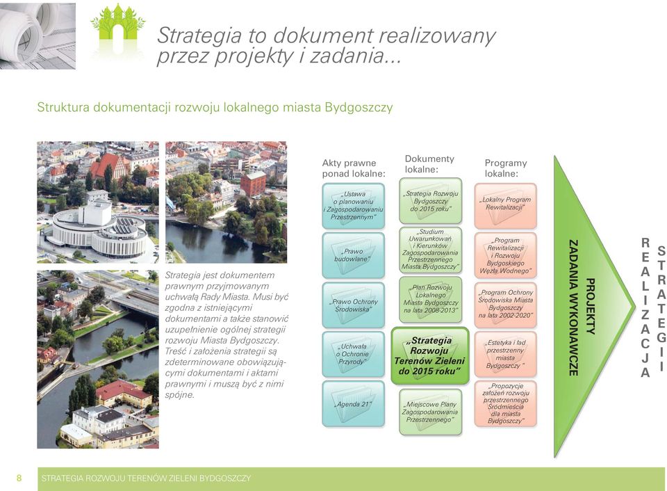 Bydgoszczy do 2015 roku Lokalny Program Rewitalizacji Strategia jest dokumentem prawnym przyjmowanym uchwałą Rady Miasta.