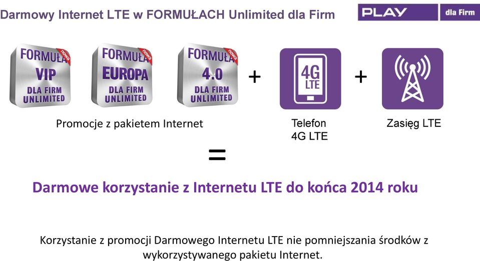 Internetu LTE do końca 2014 roku Korzystanie z promocji Darmowego