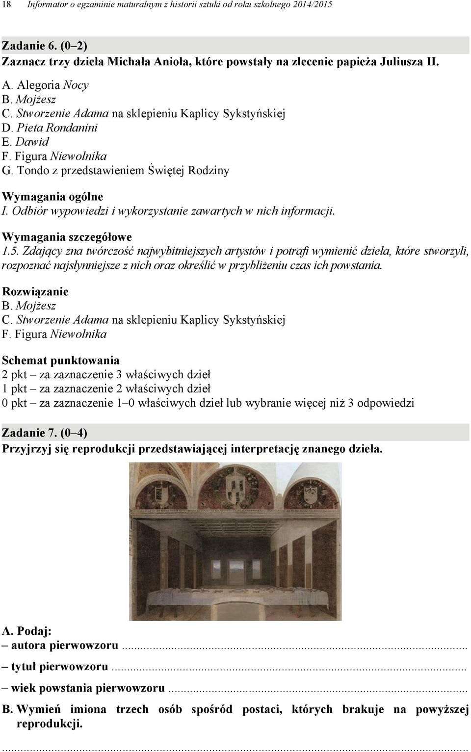 Odbiór wypowiedzi i wykorzystanie zawartych w nich informacji. Wymagania szczegółowe 1.5.