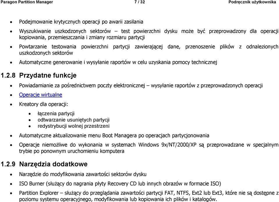 generowanie i wysyłanie raportów w celu uzyskania pomocy technicznej 1.2.