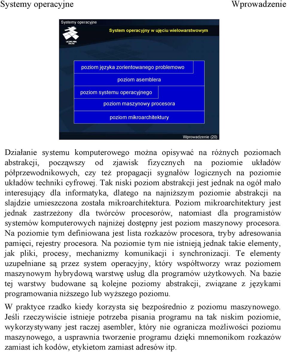 układów techniki cyfrowej.