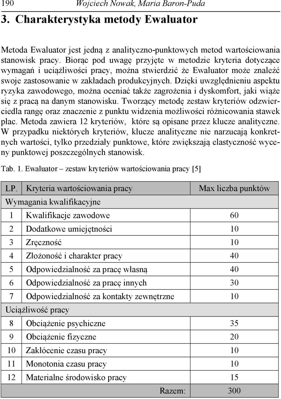 Dzięki uwzględnieniu aspektu ryzyka zawodowego, można oceniać także zagrożenia i dyskomfort, jaki wiąże się z pracą na danym stanowisku.