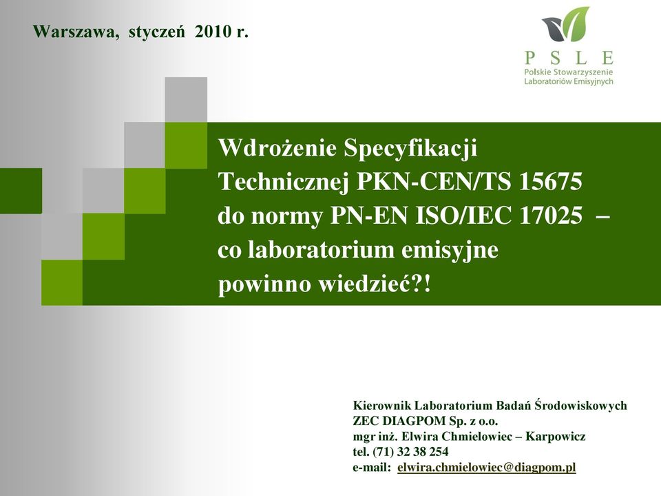 17025 co laboratorium emisyjne powinno wiedzieć?