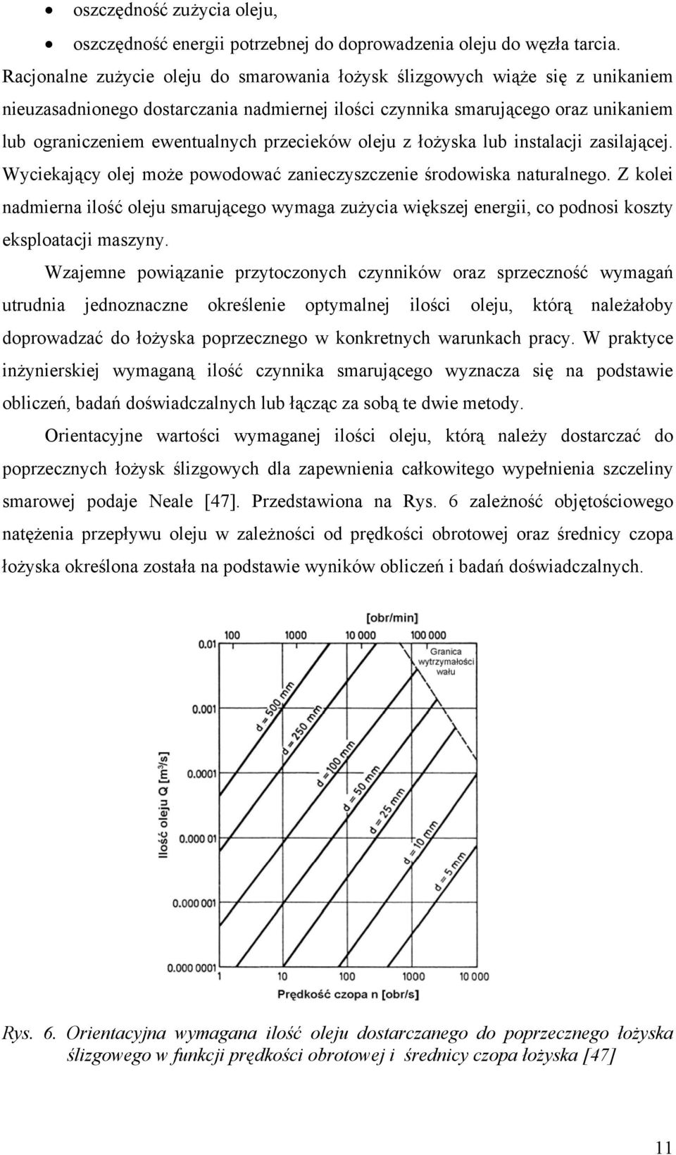 przecieków oleju z łożyska lub instalacji zasilającej. Wyciekający olej może powodować zanieczyszczenie środowiska naturalnego.