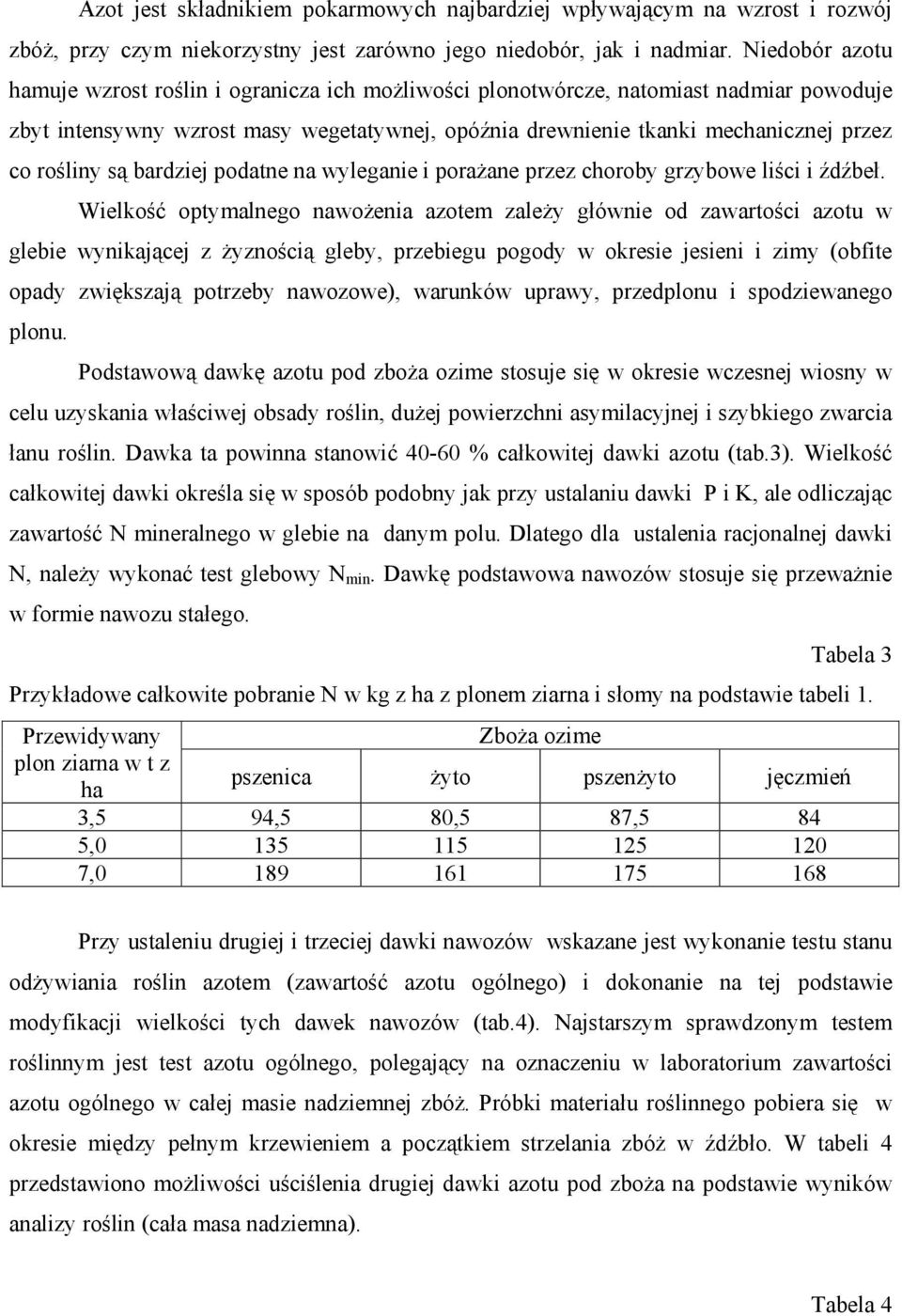 rośliny są bardziej podatne na wyleganie i porażane przez choroby grzybowe liści i źdźbeł.