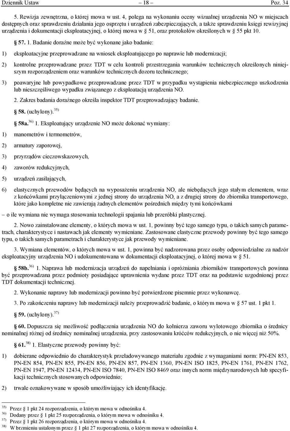 dokumentacji eksploatacyjnej, o której mowa w 51, oraz protokołów określonych w 55 pkt 10