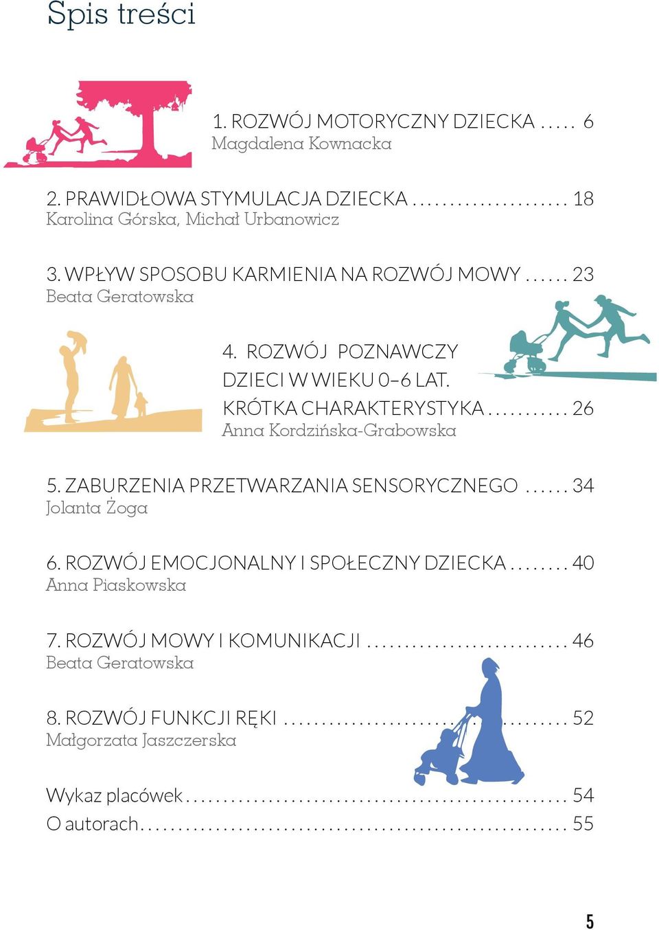 ..26 Anna Kordzińska-Grabowska 5. ZABURZENIA PRZETWARZANIA SENSORYCZNEGO...... 34 Jolanta Żoga 6. ROZWÓJ EMOCJONALNY I SPOŁECZNY DZIECKA.