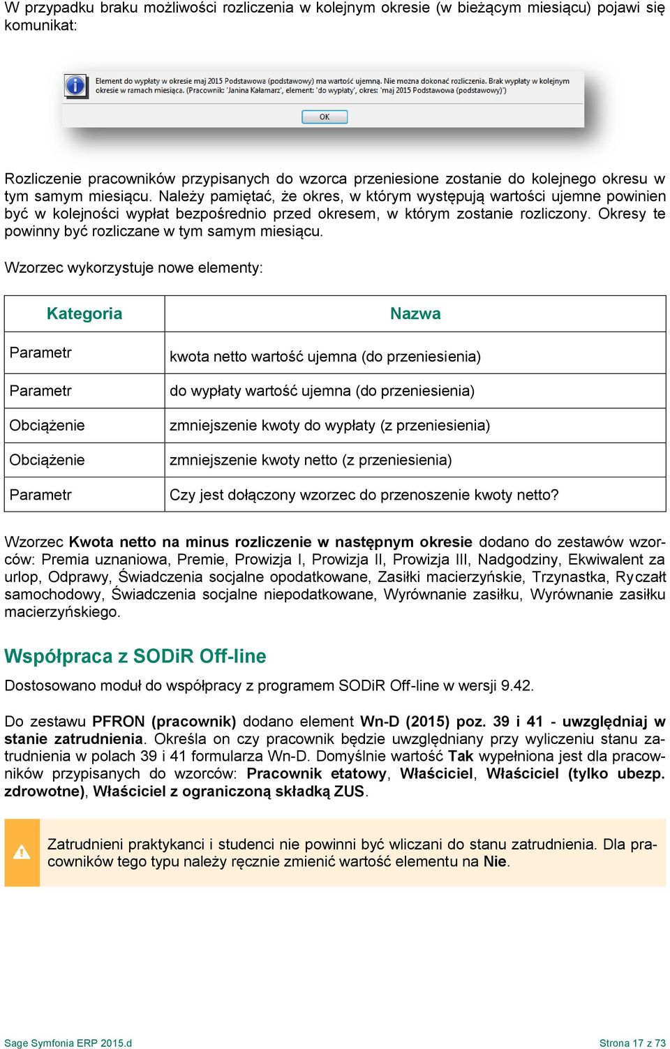 Okresy te powinny być rozliczane w tym samym miesiącu.