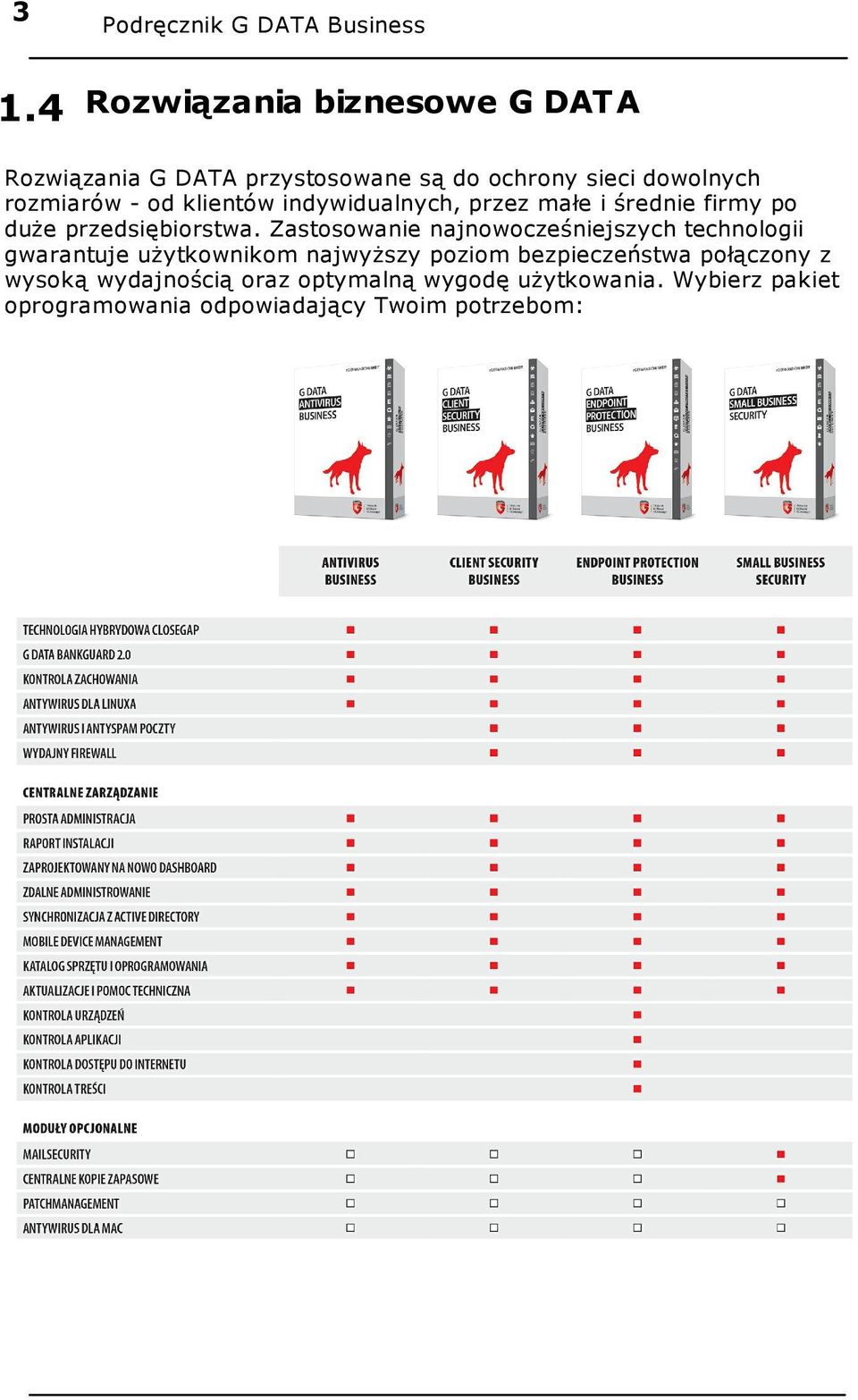 klientów indywidualnych, przez małe i średnie firmy po duże przedsiębiorstwa.