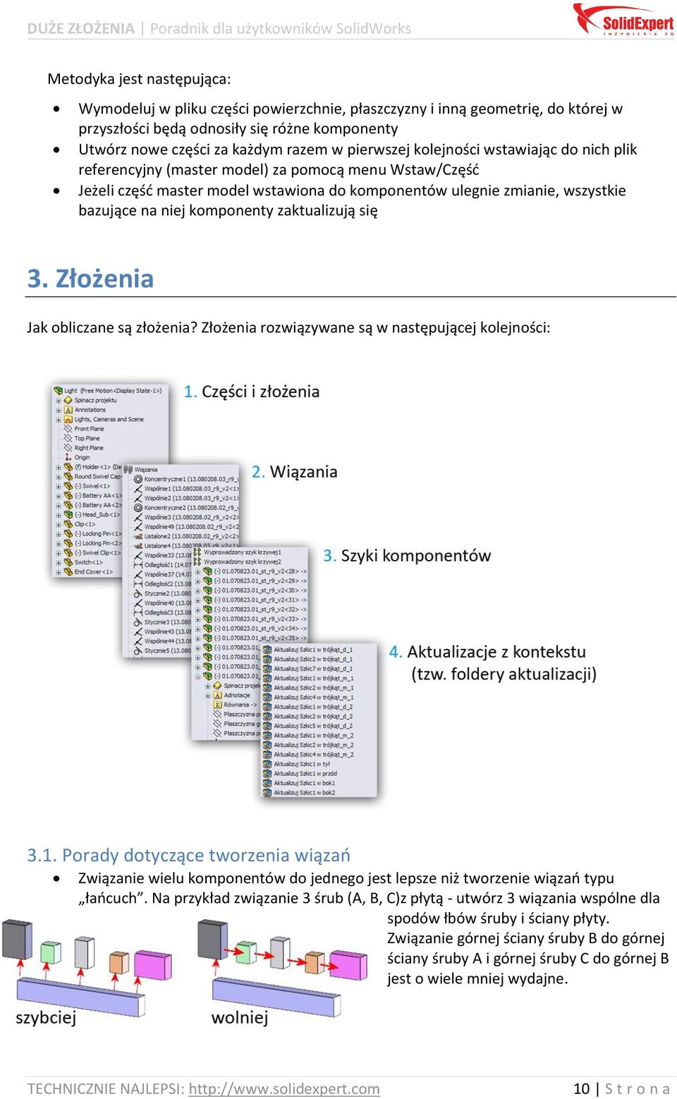 komponenty zaktualizują się 3. Złożenia Jak obliczane są złożenia? Złożenia rozwiązywane są w następującej kolejności: 3.1.