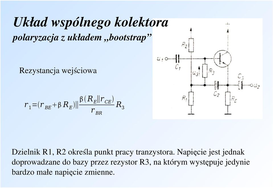 punkt pracy tranzystora.