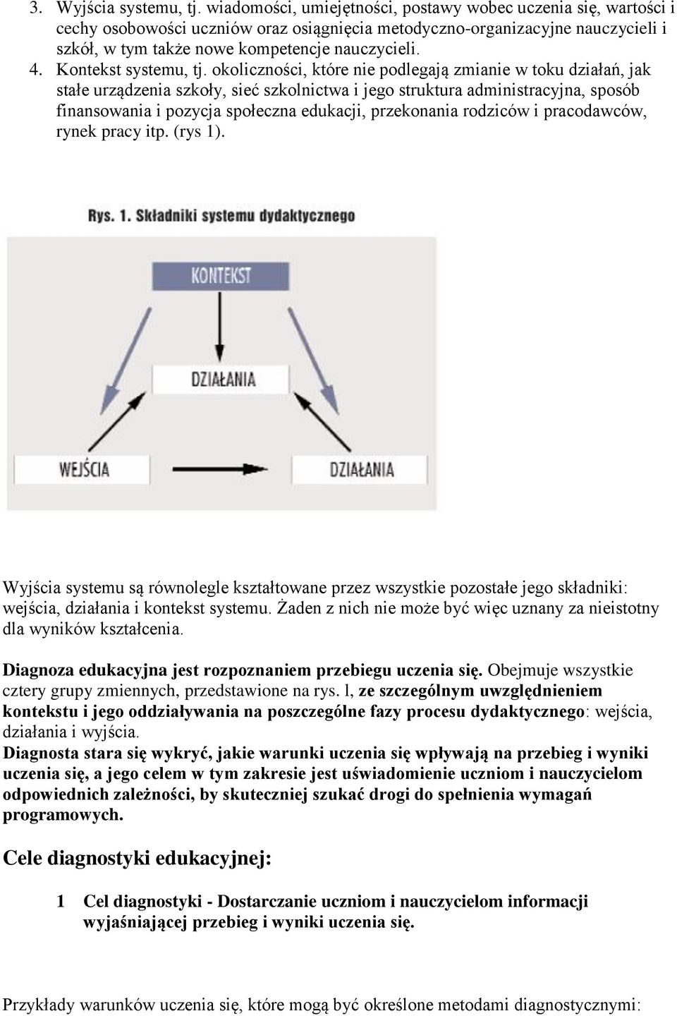 Kontekst systemu, tj.