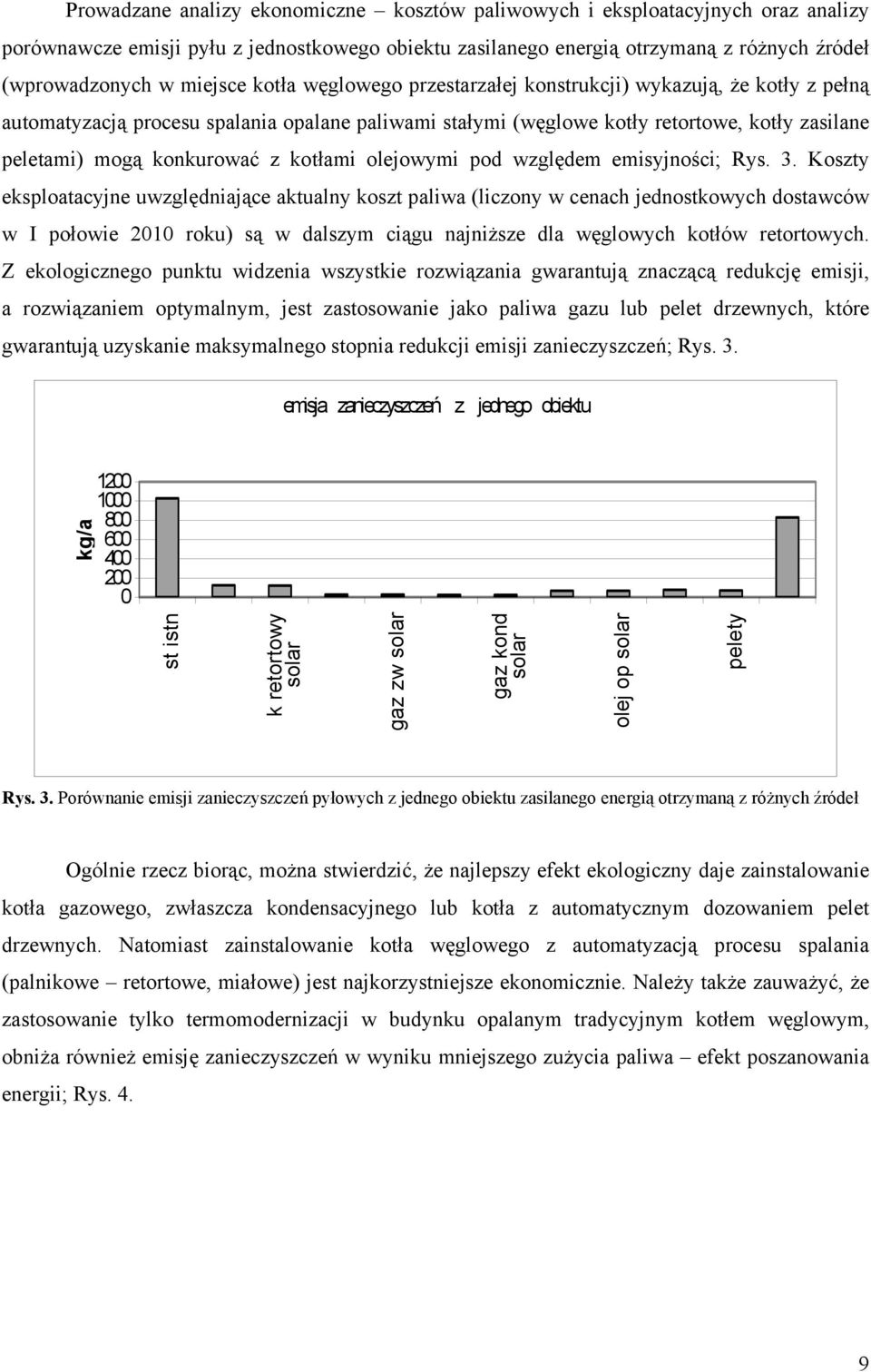 konkurować z kotłami olejowymi pod względem emisyjności; Rys. 3.