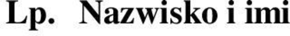 wybuchowe i urządzenia niebezpieczne zawierające materiały wybuchowe Kryminalistyczne badanie dokumentów 1 BONIECKA Luiza ekspertyza dokumentów, badanie pisma ręcznego i podpisów 2 BUŁKA Sławomir