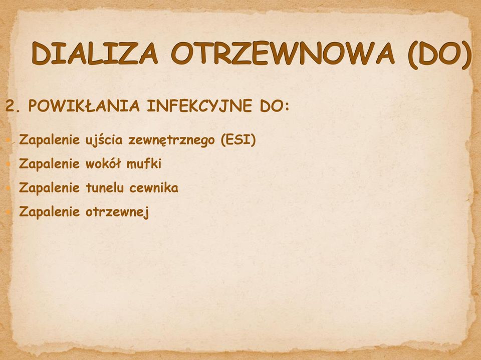 (ESI) Zapalenie wokół mufki