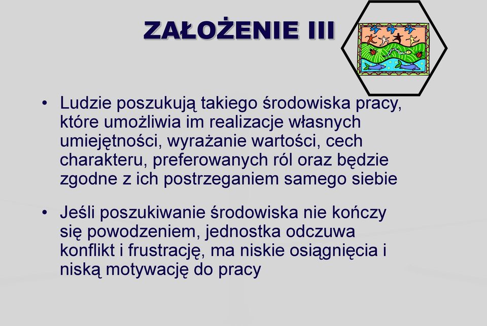 zgodne z ich postrzeganiem samego siebie Jeśli poszukiwanie środowiska nie kończy się