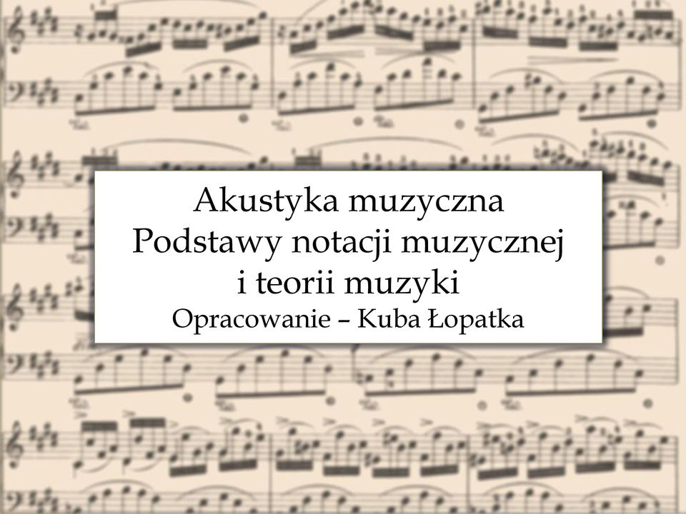 muzycznej i teorii