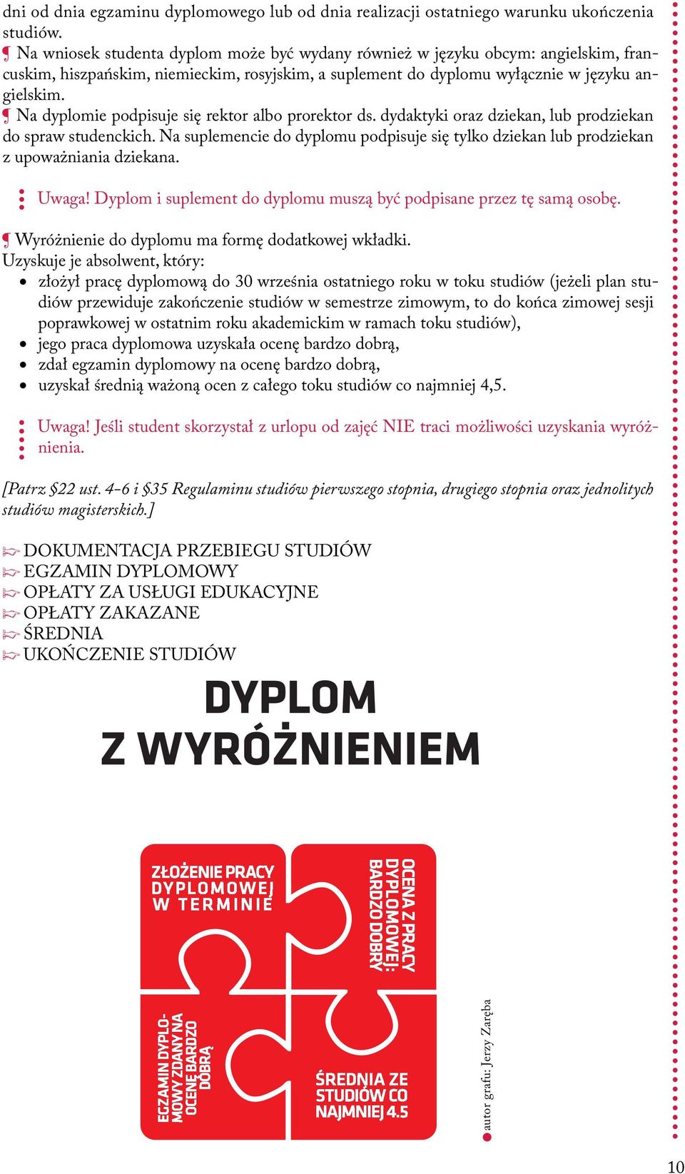 Na dyplomie podpisuje się rektor albo prorektor ds. dydaktyki oraz dziekan, lub prodziekan do spraw studenckich.