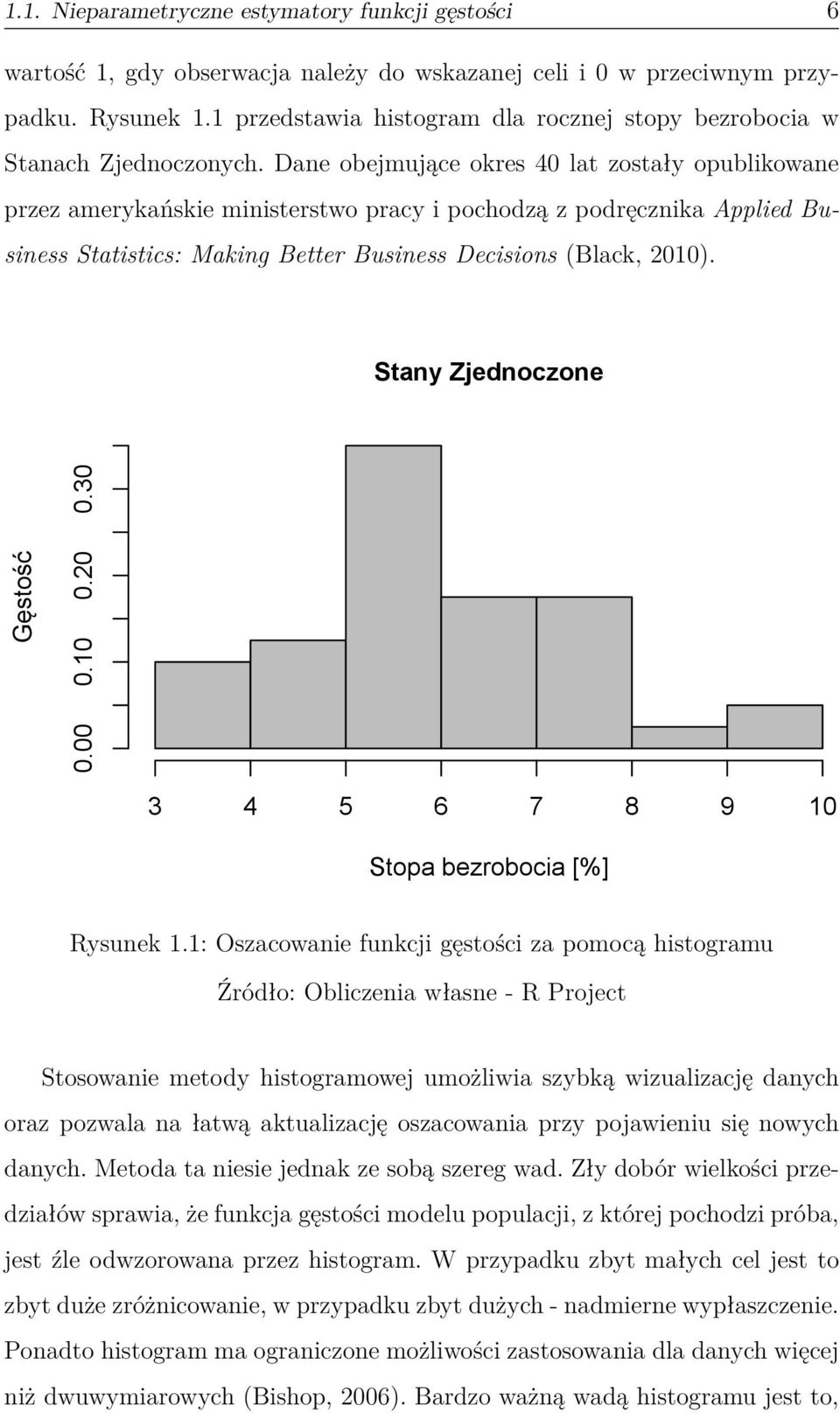 Dane obejmujące okres 40 lat zostały opublikowane przez amerykańskie ministerstwo pracy i pochodzą z podręcznika Applied Business Statistics: Making Better Business Decisions (Black, 2010).