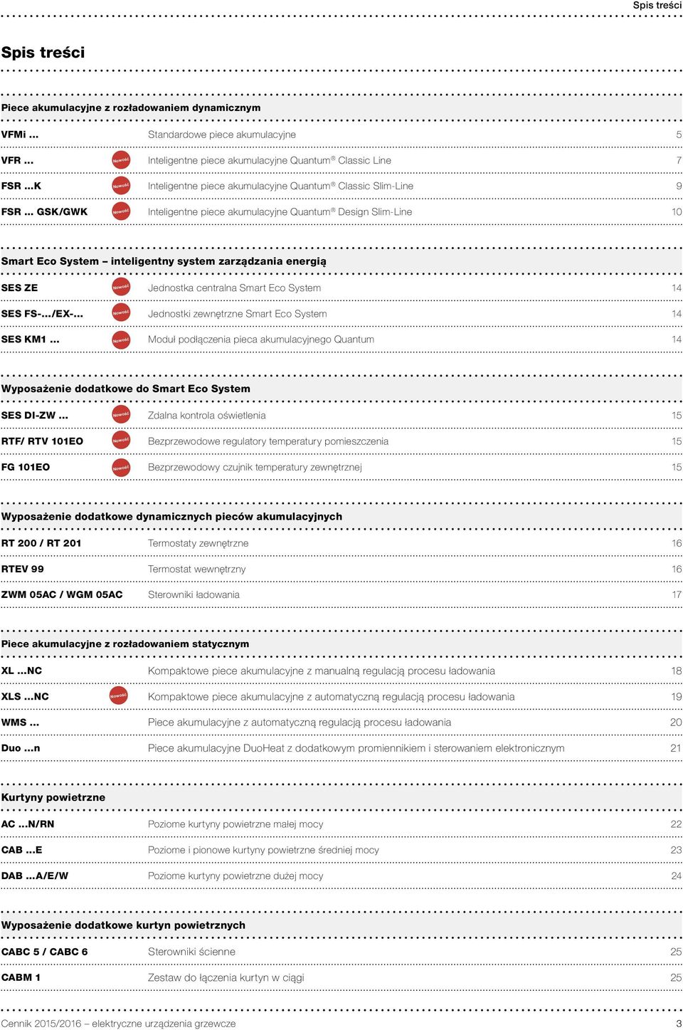 .. GSK/GWK Inteligentne piece akumulacyjne Quantum Design Slim-Line 10 Smart Eco System inteligentny system zarządzania energią SES ZE Jednostka centralna Smart Eco System 14 SES FS- /EX- Jednostki