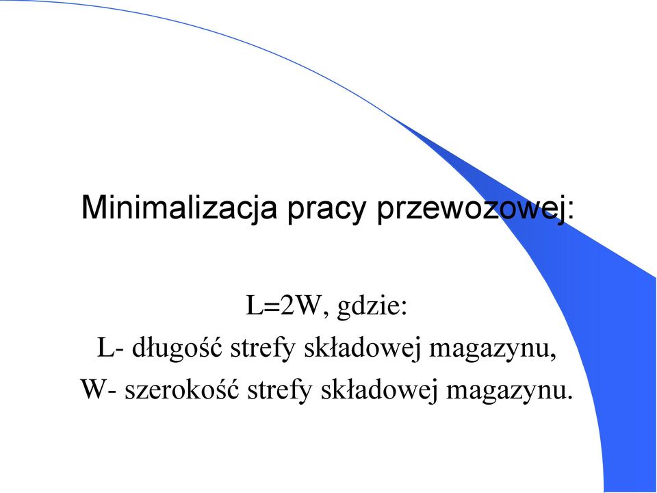 długość strefy składowej